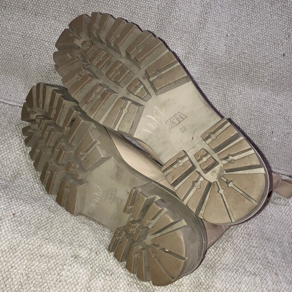 Zara Women’s size 38 dusty rose Combat Boots - Picture 8 of 16